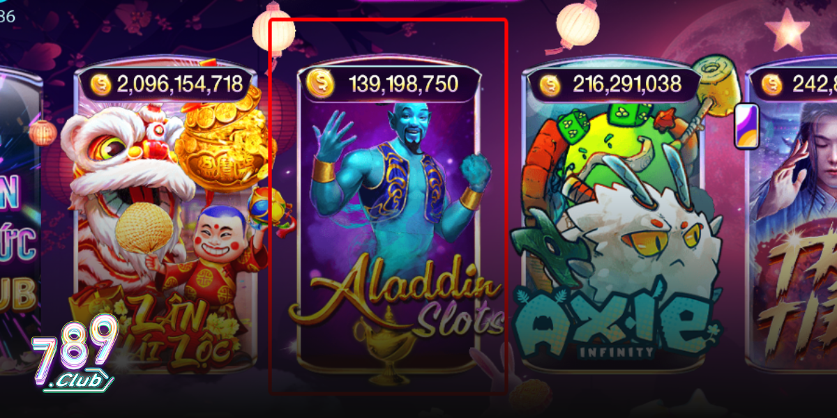 Aladdin Slots 789club với thiết kế hấp dẫn, các tính năng đặc biệt