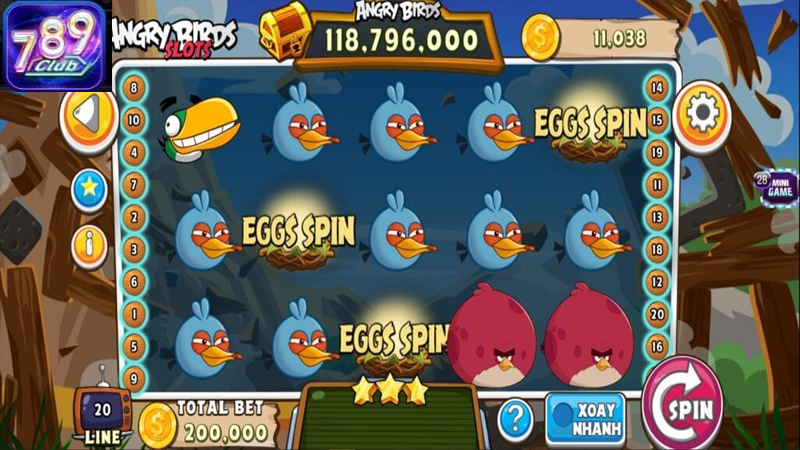 Angry Birds Slot tại 789Club mang đến cho người chơi những trải nghiệm thú vị và đầy màu sắc