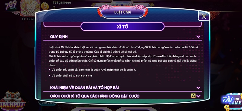 Xì Tố 789Club không chỉ là trò chơi may rủi mà còn là một trò chơi chiến thuật đỉnh cao
